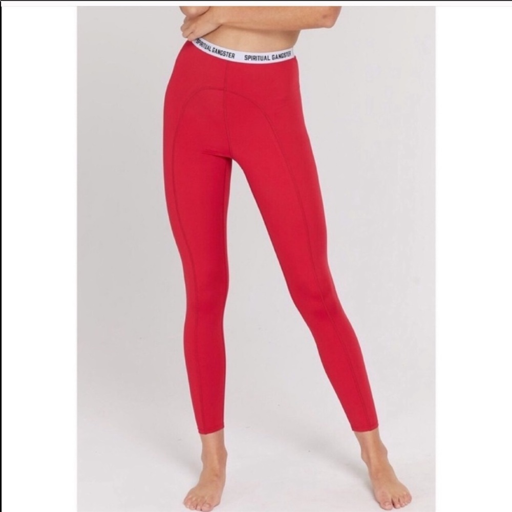 Spiritual Gangster Red logo legging
